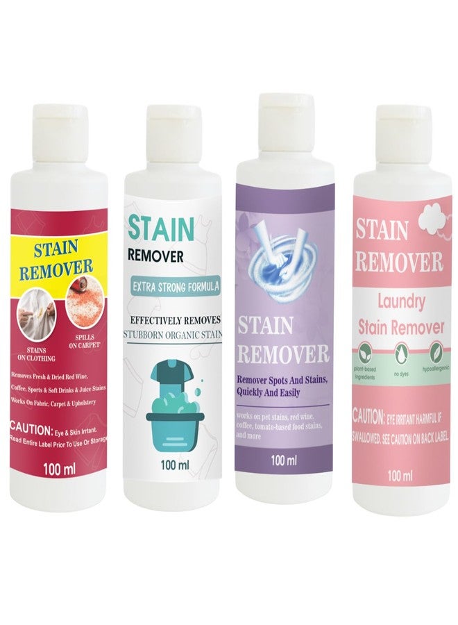 مجموعة مزيلات البقع من توفوس: أحمر، دمية، بنفسجي، ووردي | محلول تنظيف متعدد الأسطح للملابس والأقمشة والمفروشات (100 غرام لكل عبوة) - Image 1